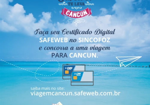 PROMOÇÃO SAFEWEB TE LEVA PARA CANCUN