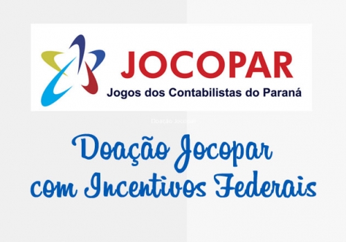 Doação Jocopar com Incentivos Federais